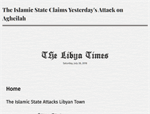 Tablet Screenshot of libyatimes.net